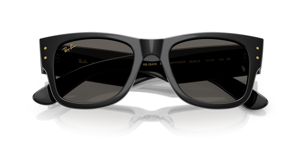 Ray-Ban RB0840S Mega Wayfarer Blacked Out Collection