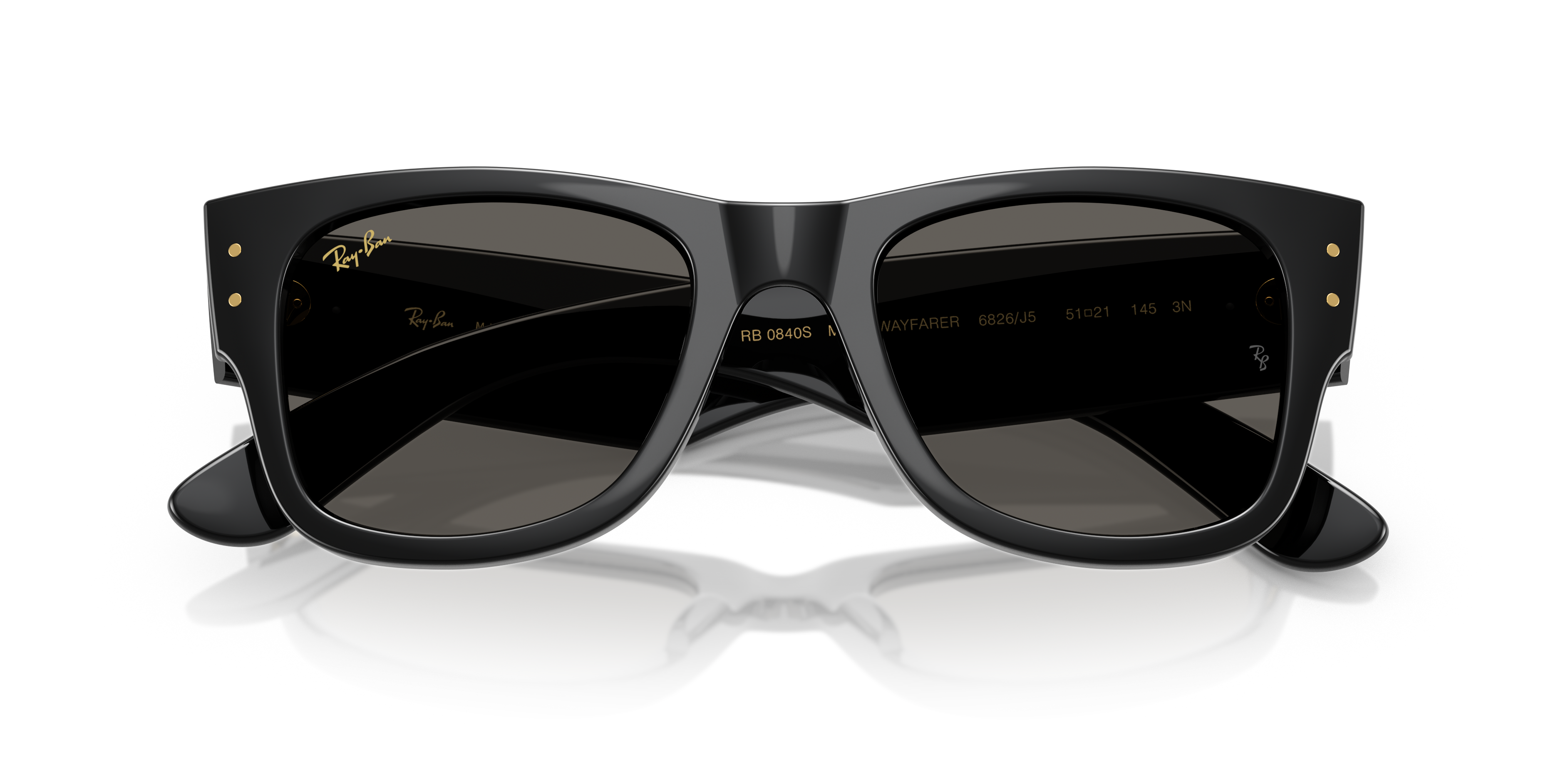 Ray-Ban RB0840S Mega Wayfarer Blacked Out Collection
