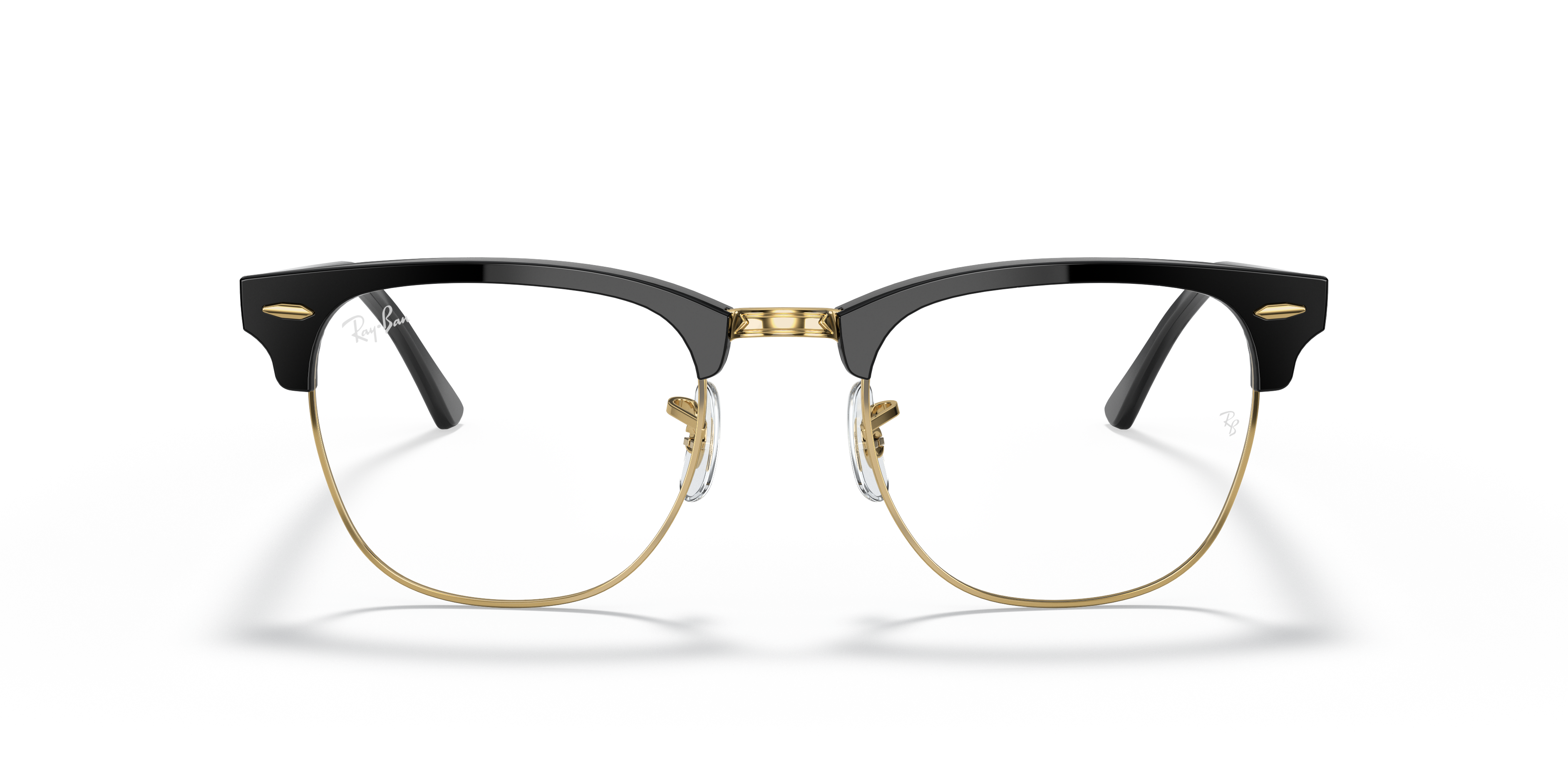 Ray-Ban RB3016 Clubmaster Blue-Violet Light Clear