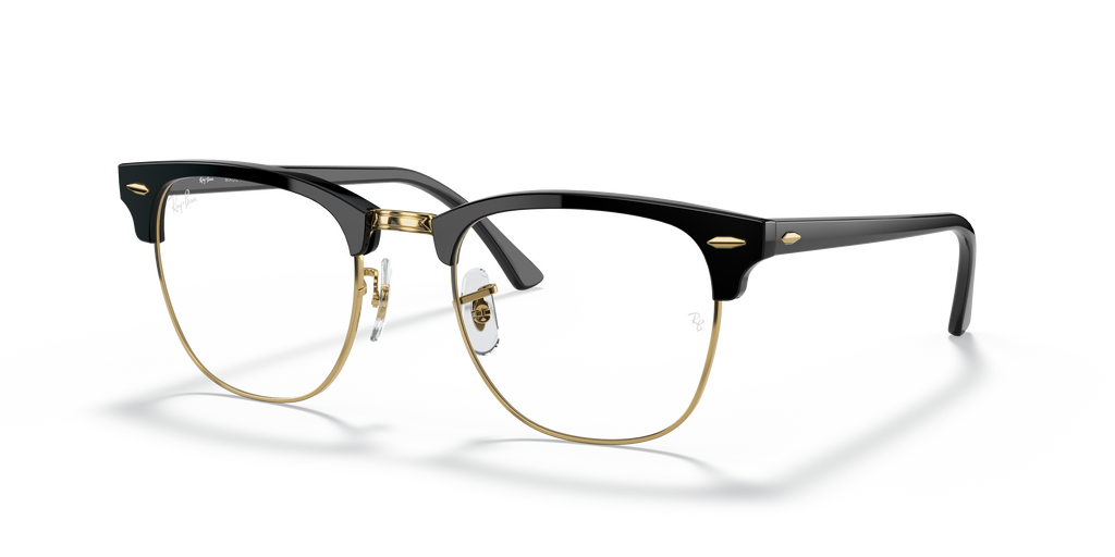 Ray-Ban RB3016 Clubmaster Blue-Violet Light Clear