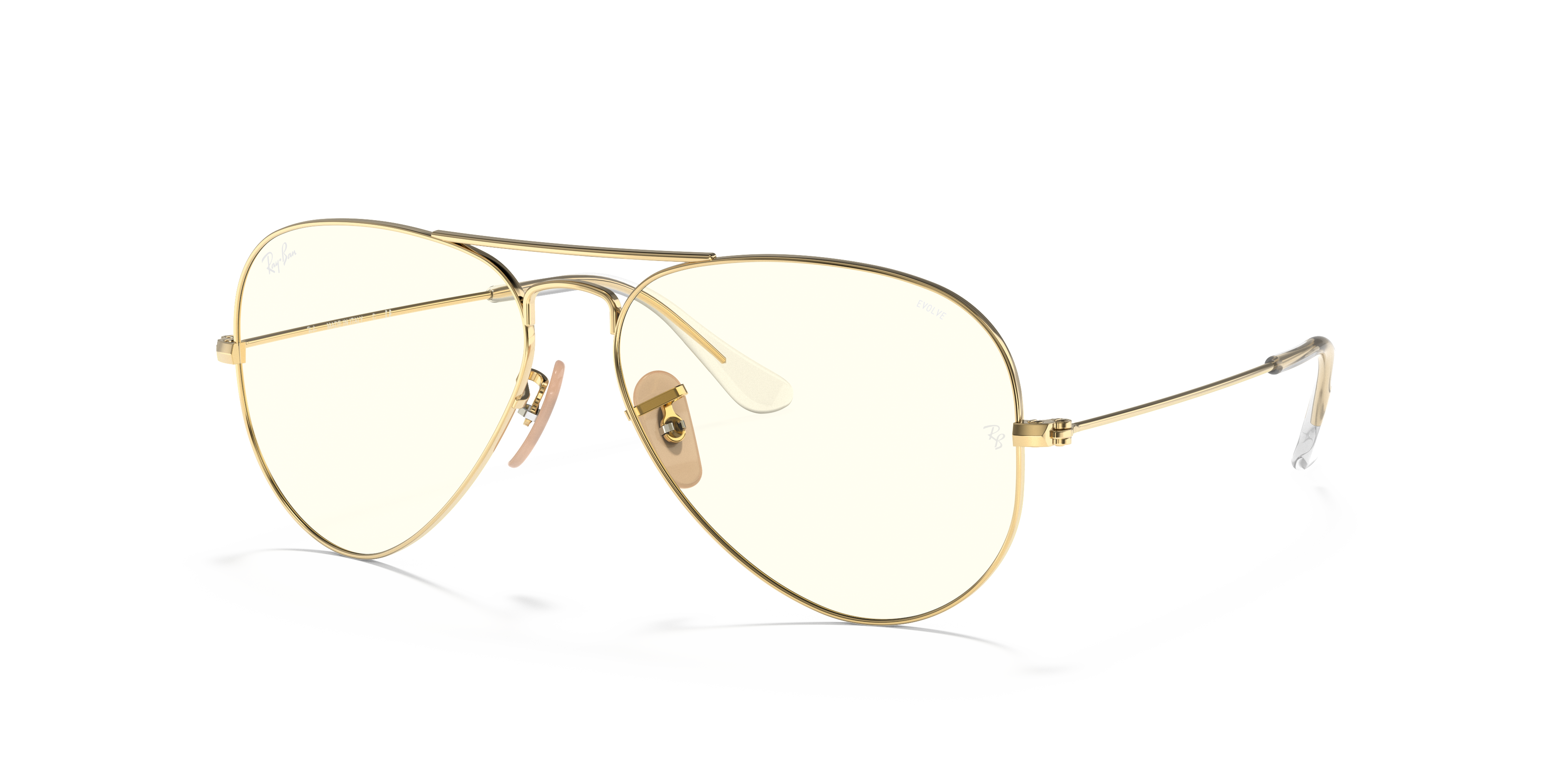 Ray-Ban RB3025 Aviator Clear Evolve