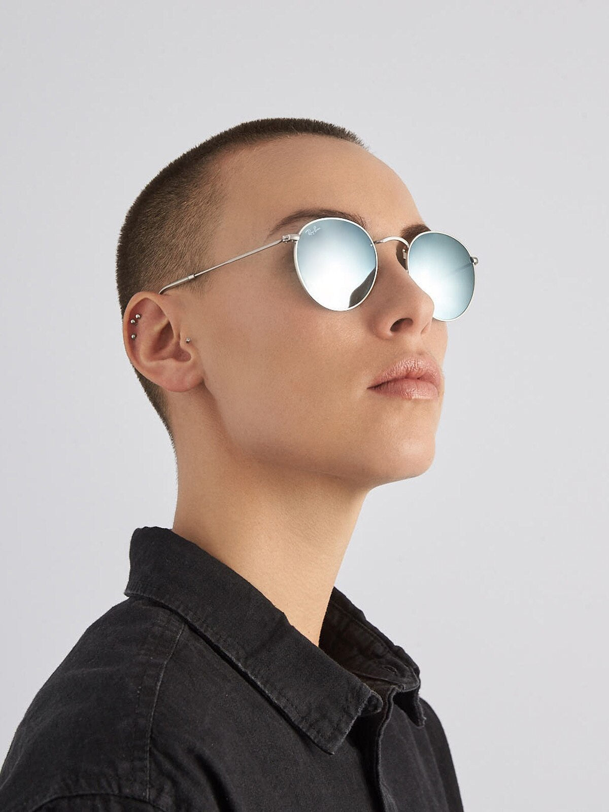 Ray-Ban RB3447 Round Flash Lenses