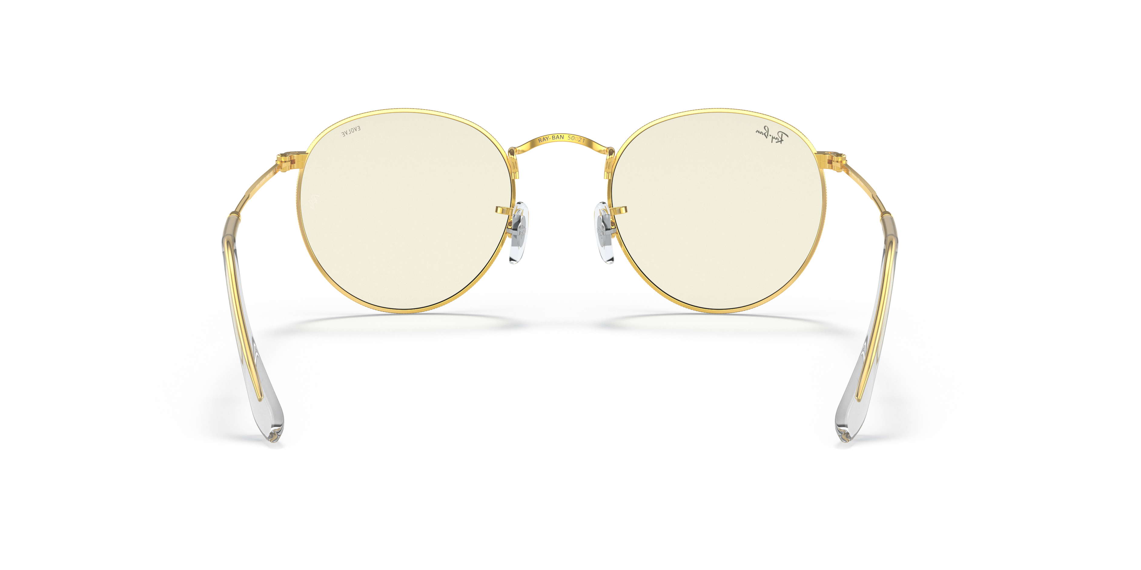 Ray-Ban RB3447 Round Blue-Violet Light Clear Evolve