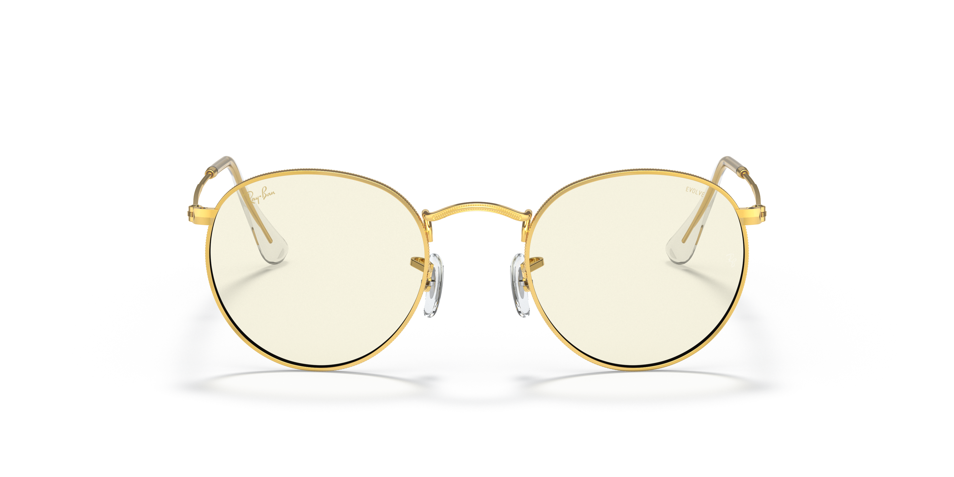 Ray-Ban RB3447 Round Blue-Violet Light Clear Evolve