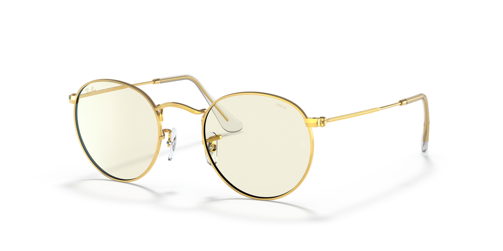 Ray-Ban RB3447 Round Blue-Violet Light Clear Evolve