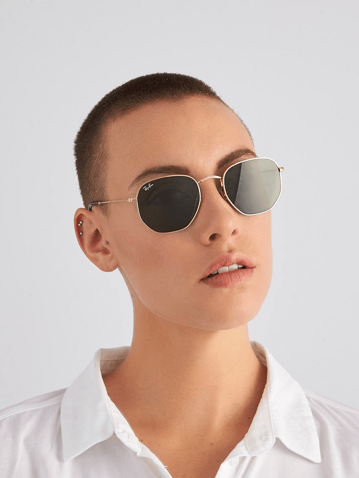 Ray-Ban RB3548N Hexagonal Flat Lenses