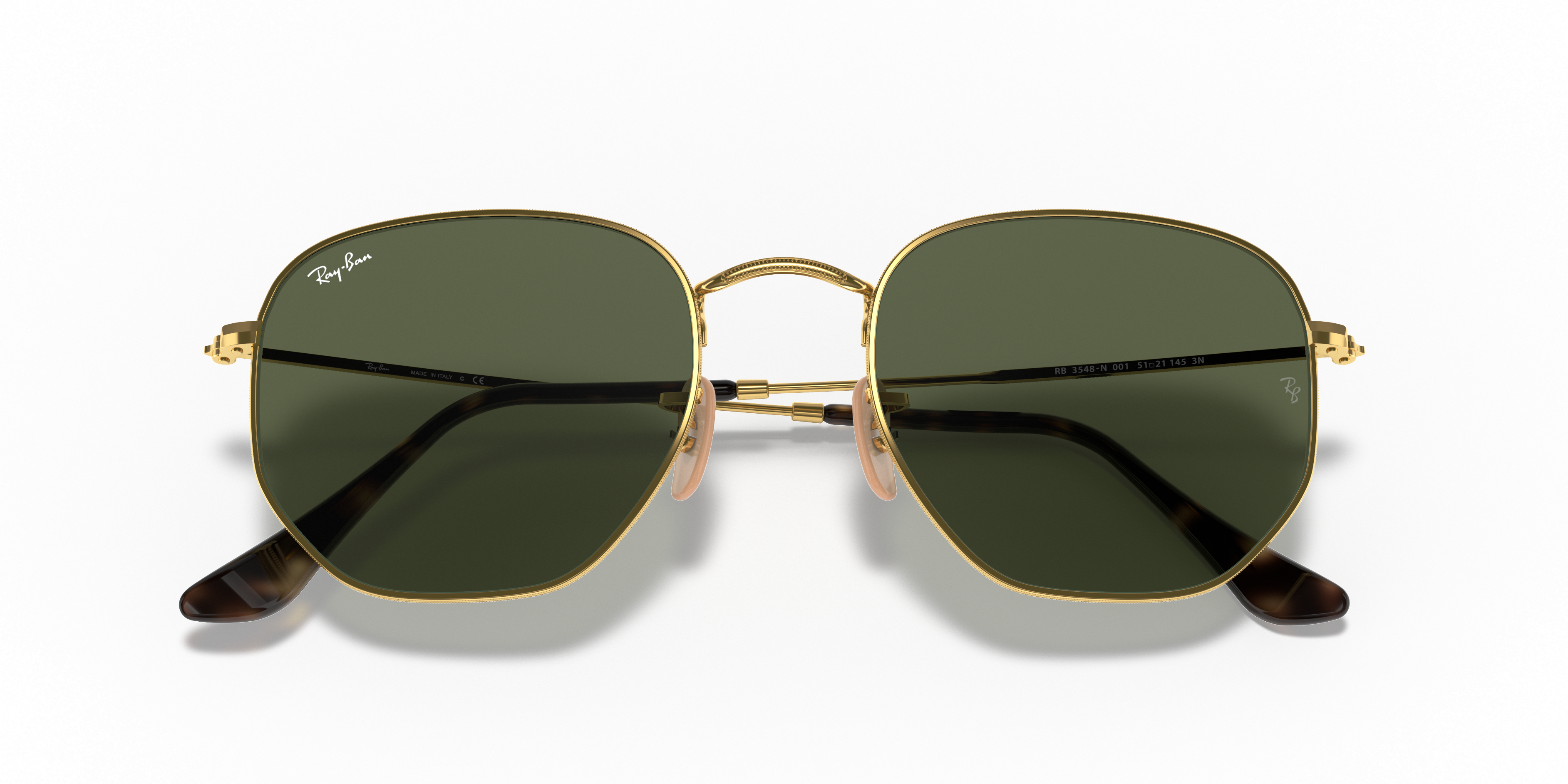 Ray-Ban RB3548N Hexagonal Flat Lenses