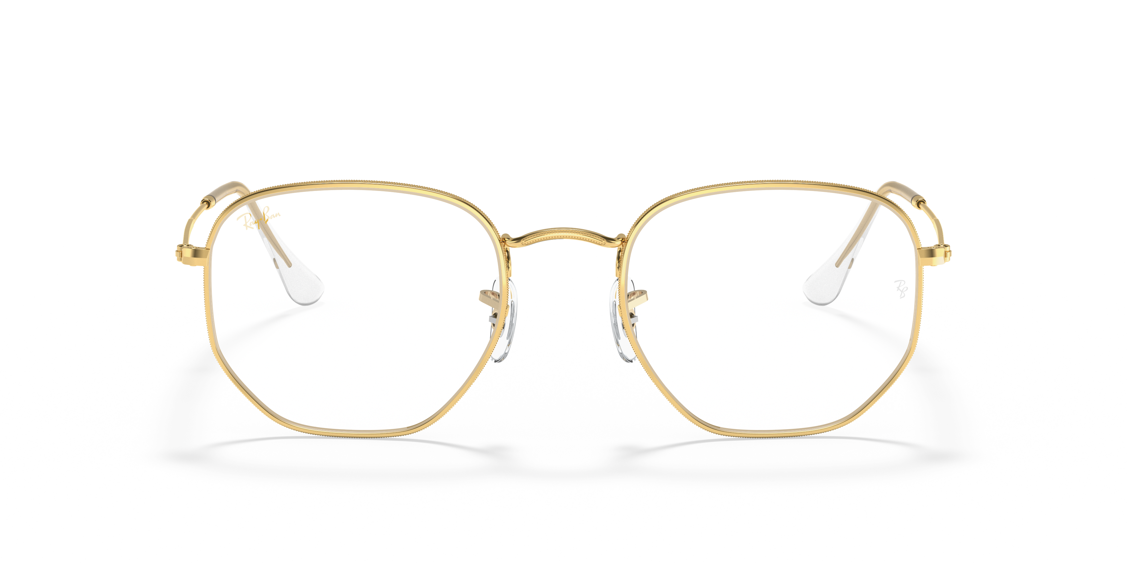 Ray-Ban RB3548 Hexagonal Blue-Violet Light Clear