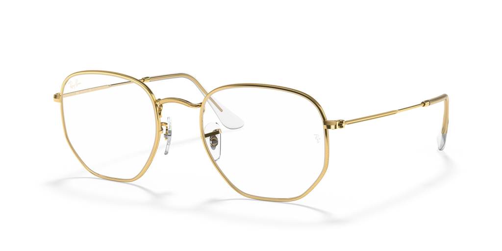 Ray-Ban RB3548 Hexagonal Blue-Violet Light Clear