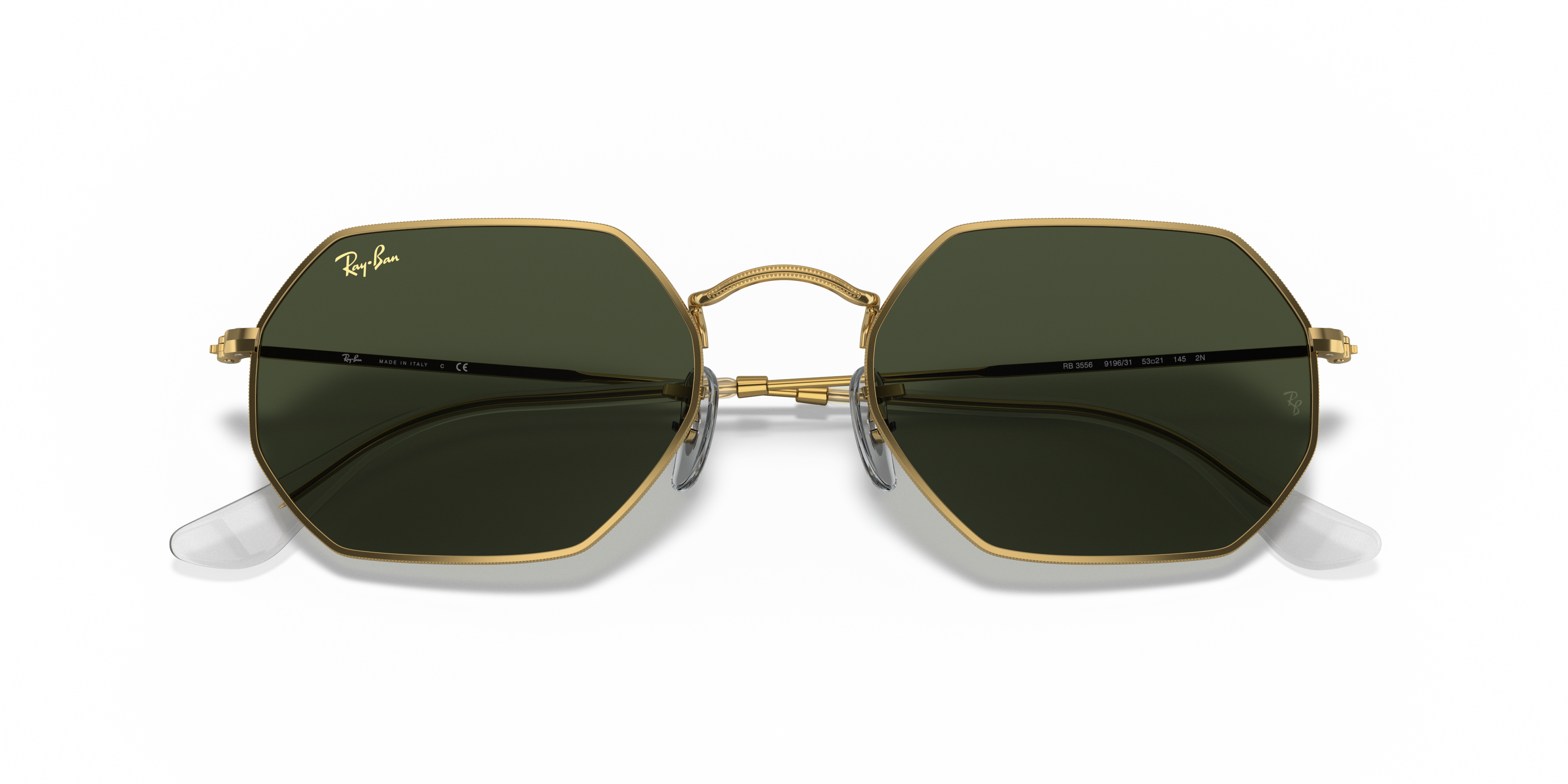 Ray-Ban RB3556 Octagonal Legend Gold