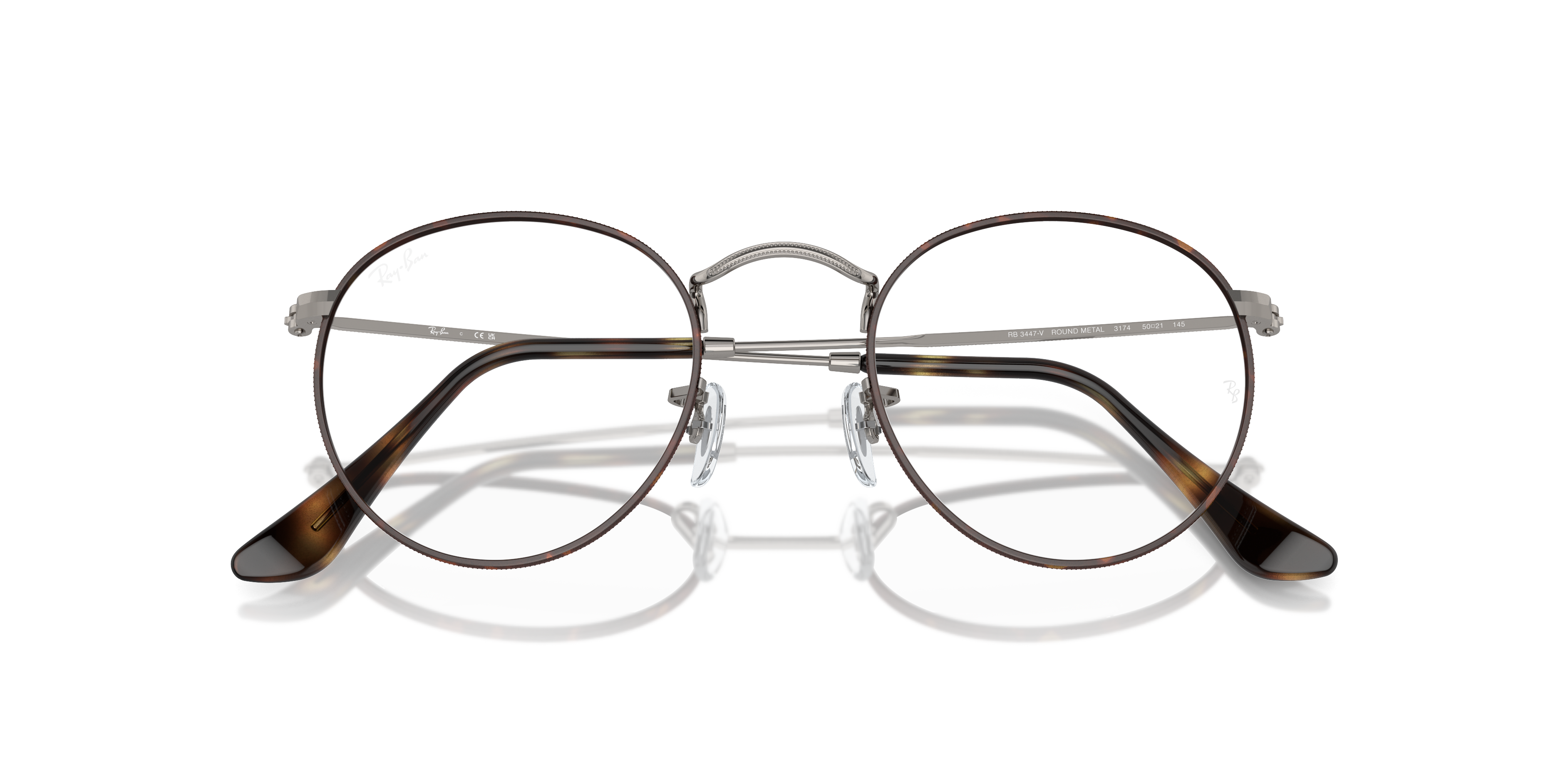 Ray-Ban RB3447V Round Metal Optics