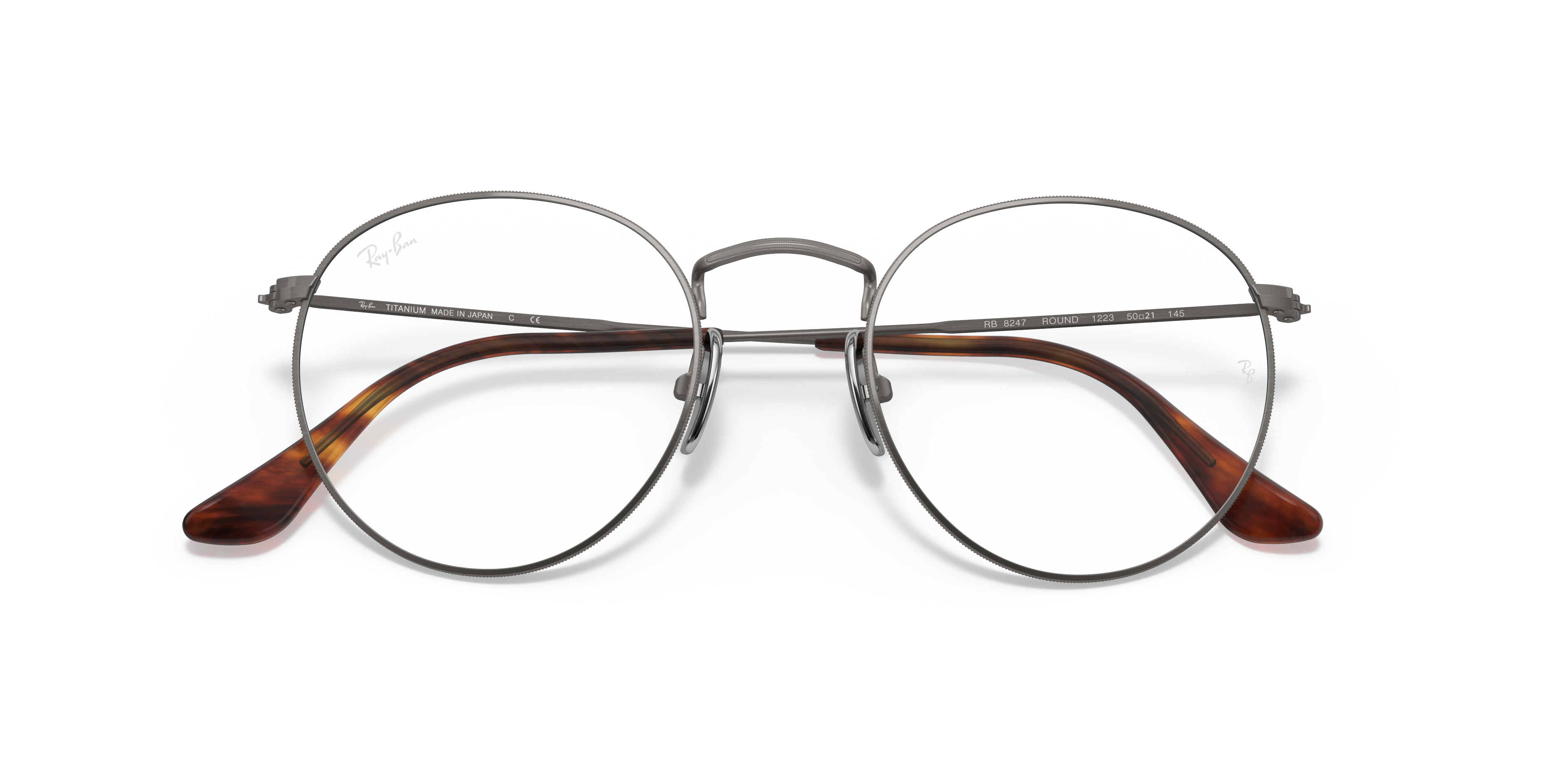 Ray-Ban RB8247V Round Titanium Optics